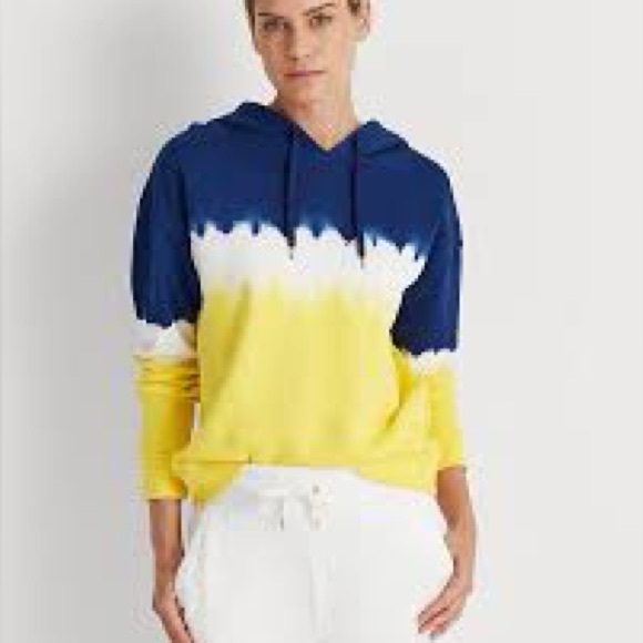 Lauren Ralph Lauren Blue and White Ombre Hoodie - Picture 2 of 7